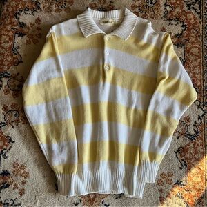 St. John's Bay Yellow and White Striped Sweater